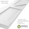 Ekena Millwork True Fit PVC Center X-Board Farmhouse Fixed Mount Shutters, Primed , 12"W x 32"H TFP107FH12X032PR - alternate 10
